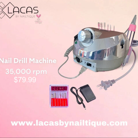 NAIL DRILL MACHINE/ LIMA ELECTRICA (PLATA) (35,000RPM)