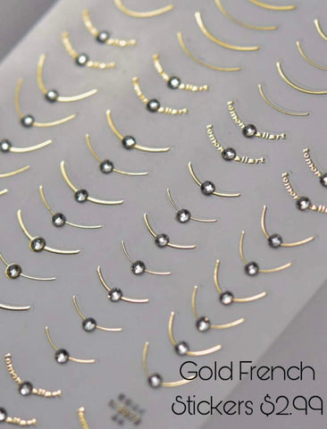 GOLD FRENCH STICKER