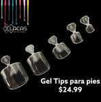 GEL TIPS (PARA PIES)/EXTENCION DE GEL/ TOE GEL TIPS